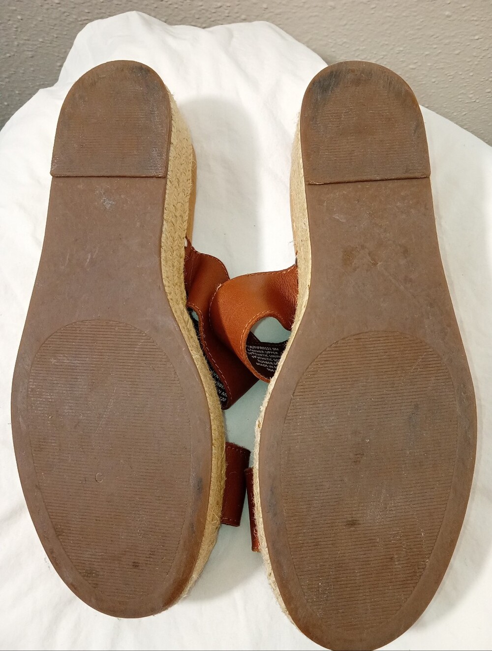 Women's Steve Madden Brown Double Strap Slide Espadrilles Sandals sz 9M - Picture 10 of 13